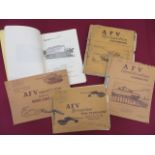 Selection of AFV Recognition Handbooks “Armoured Fighting Vehicles” produced by the War Office.