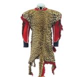 Infantry Bass Drummer’s Leopard Skin Apron antique full leopard skin complete with head fitted