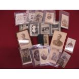 Small Selection of Card De Vista 12 x late 19th century examples mostly of Royal Marines including