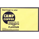 CAMP COFFEE advertising envelope, un-used. fine item.