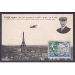 France : 1909 9th October, postcard with special vignette posted at aviation meeting on Seine,