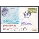 CHAY BLYTH signed cover , commemorating first solo non-stop voyage around the world.