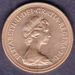 1979 Full Gold Sovereign (vf) housed in