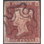 STAMPS : 1841 Penny Red plate 16 (LI) .