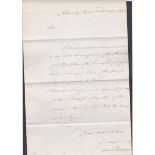 LEEWARD ISLANDS, 1801 letter from Admira