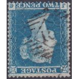 STAMPS : 1854 Two Penny Blue perf 16 pla