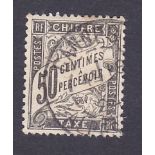 FRANCE STAMPS : 1892  50c black Postage