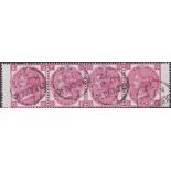 STAMPS : 1872 3d Rose plate 8 fine used