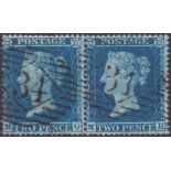 STAMPS : 1858 Two Penny Blue perf 16 LC,