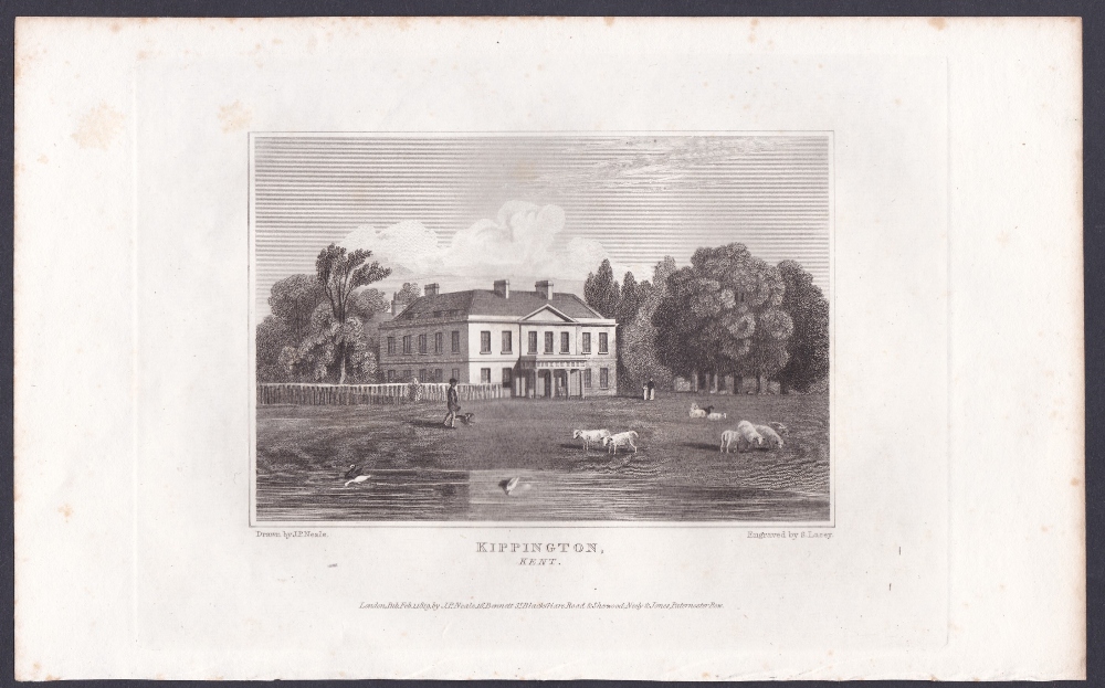 Engravings of stately homes in and aroun