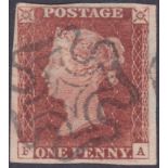 STAMPS : 1841 Penny Red plate 13 (FA) ,