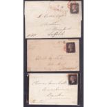 Collection of Queen Victorian Postal History 1840 - 1874 all line engraved covers including 11 Penny