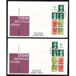 1980 25th June, 50p Chambon reprint booklet panes, pair of un-addressed Post Office covers with