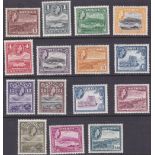 ANTIGUA STAMPS : 1953 mounted mint set to $4.80 SG 120a-134