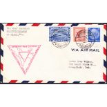 1933 Graf Zeppelin Chicago flight (S 238Baa). Envelope franked with 2 RM Chicagofahrt Zeppelin stamp