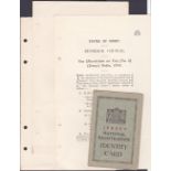 CHANNEL ISLANDS, WWII occupation of Jersey, three 1940-41 restriction of sale & use public