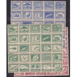 CHILE STAMPS : 1948 Centenary of Claude gay's Book, set of 25 designs each for three different