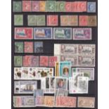 FALKLANDS STAMPS : Accumulation of mint & used on stock pages with some duplication with issues from