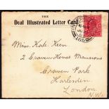 1903 Deal Illustrated letter card, opens up with pictures of Deal Kent. Sent from Invergordon