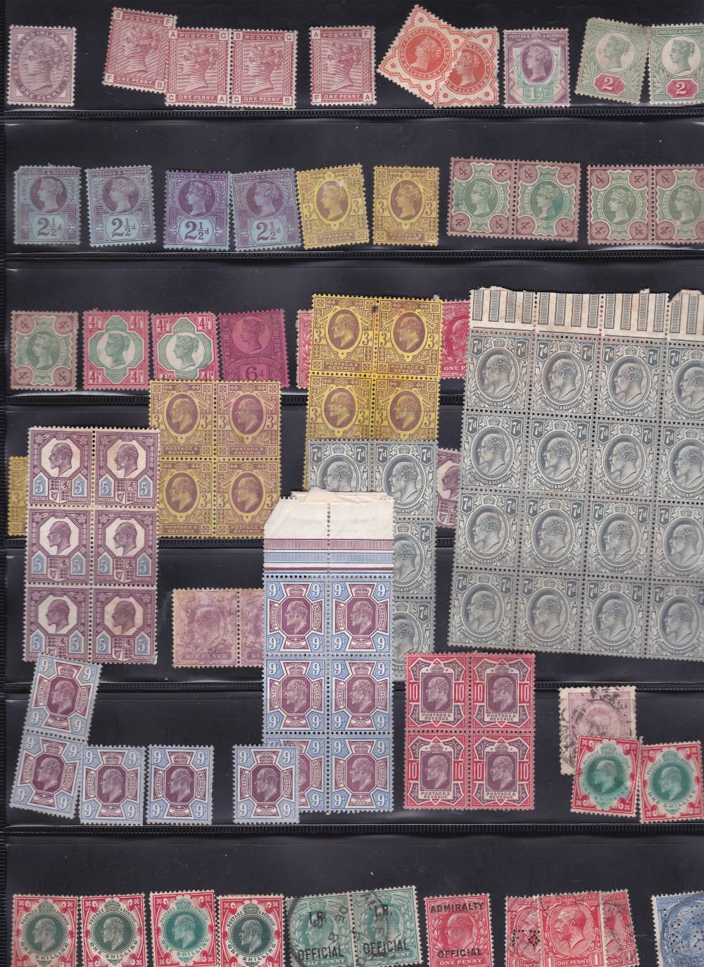 STAMPS : Accumulation of World stamps, on stack pages including mint GB QV and Edward VII.