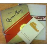 EPHEMERA : Commemorative booklets for the launch of the "Queen Elizabeth and Queen Mary " include