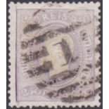 PORTUGAL STAMPS : 1867-70 240r reddish lilac, good used, SG 68. Cat £700.