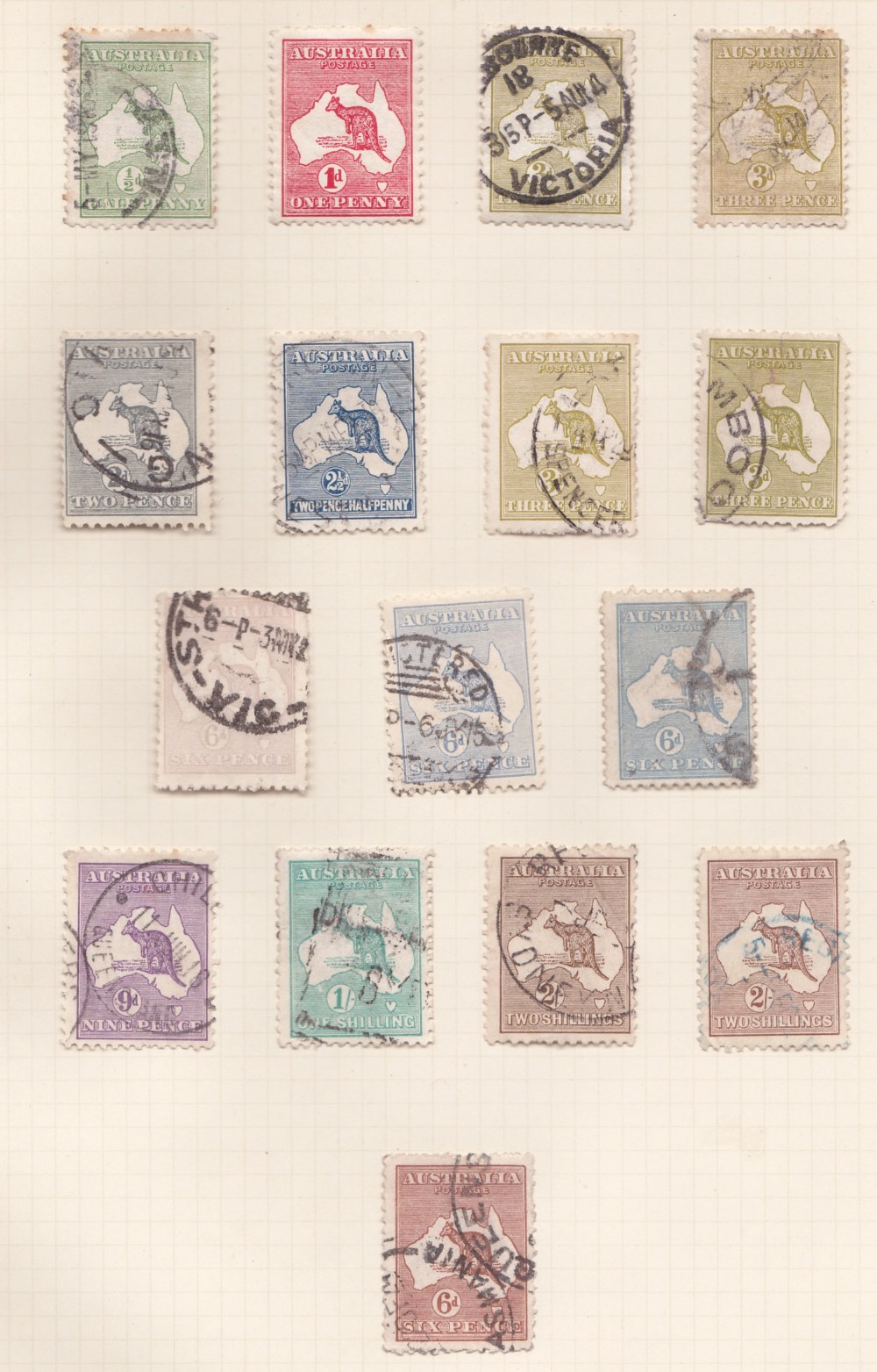 BRITISH COMMONWEALTH STAMPS , two old albums with Australia & States incl Roos to 2/-, Canada, - Image 3 of 5