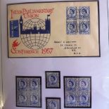 Collection of First day covers in seven albums,