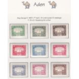ADEN STAMPS : 1937-51 GVI mint issues inc.