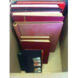 STAMPS : Accumulation in albums and stock books 8 volumes.