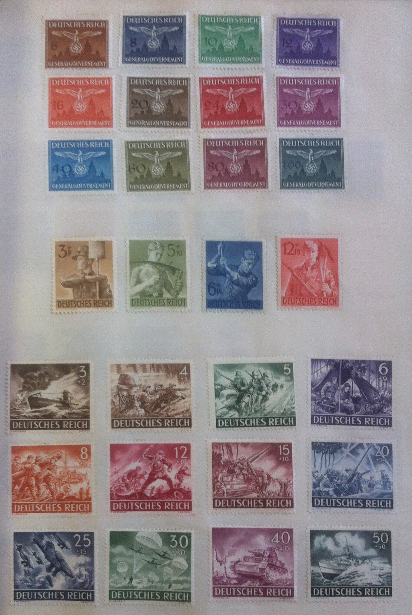 STAMPS : Small world collection in 4 albums, includes a 1911 aerial post first flight card, - Image 8 of 16