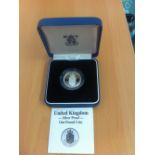 COIN : 1992 Silver One Pound Proof coin, cased and boxed.