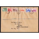 FIRST DAY COVERS  : 1943 2 1/2d and 3d on large cover with the other lower value issues,