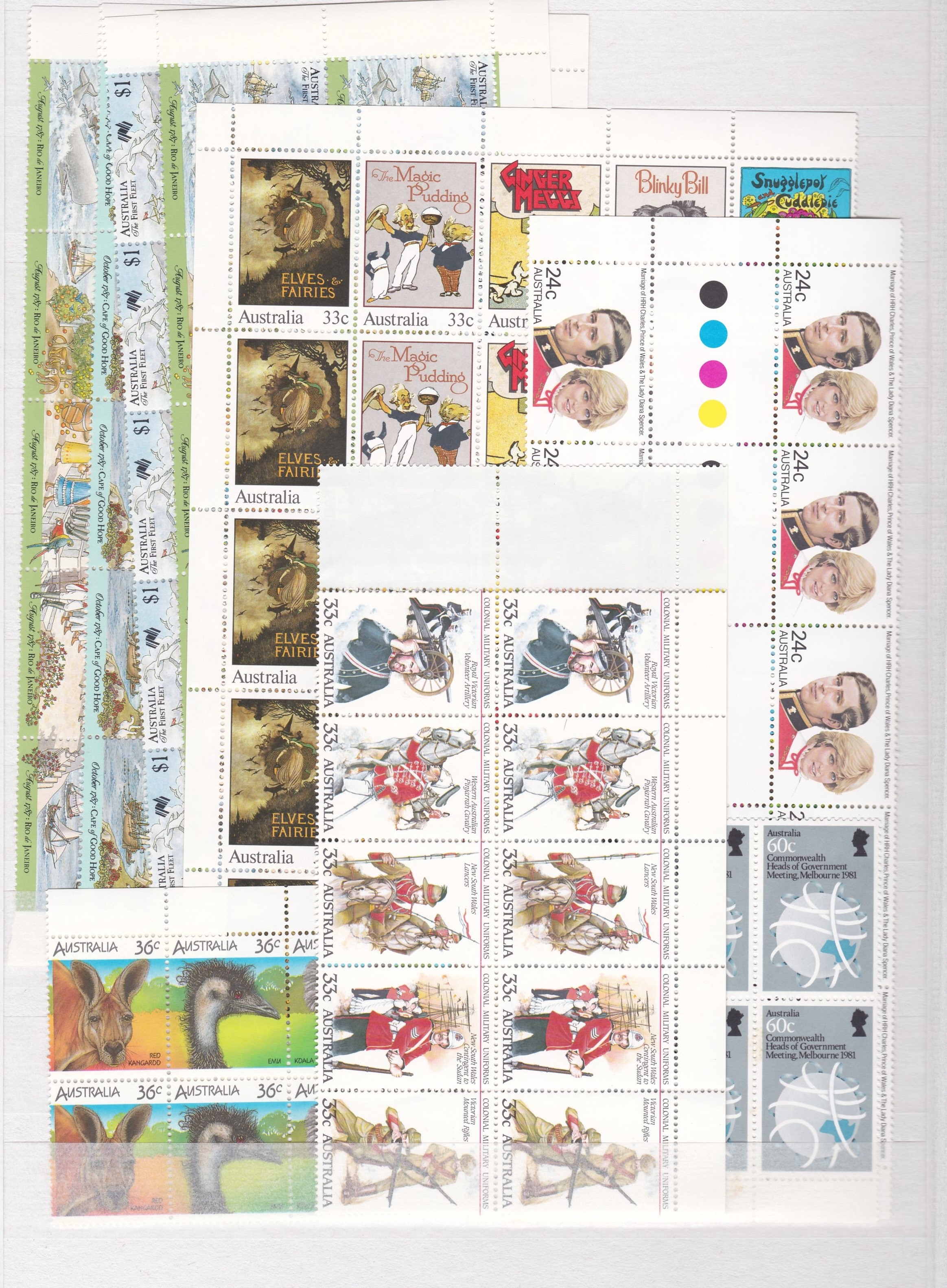 AUSTRALIA STAMPS : Unmounted mint collection in stock-book mainly in blocks of 4 or bigger, - Image 3 of 3