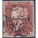 GREAT BRITAIN STAMPS : 1841 Penny Red ,