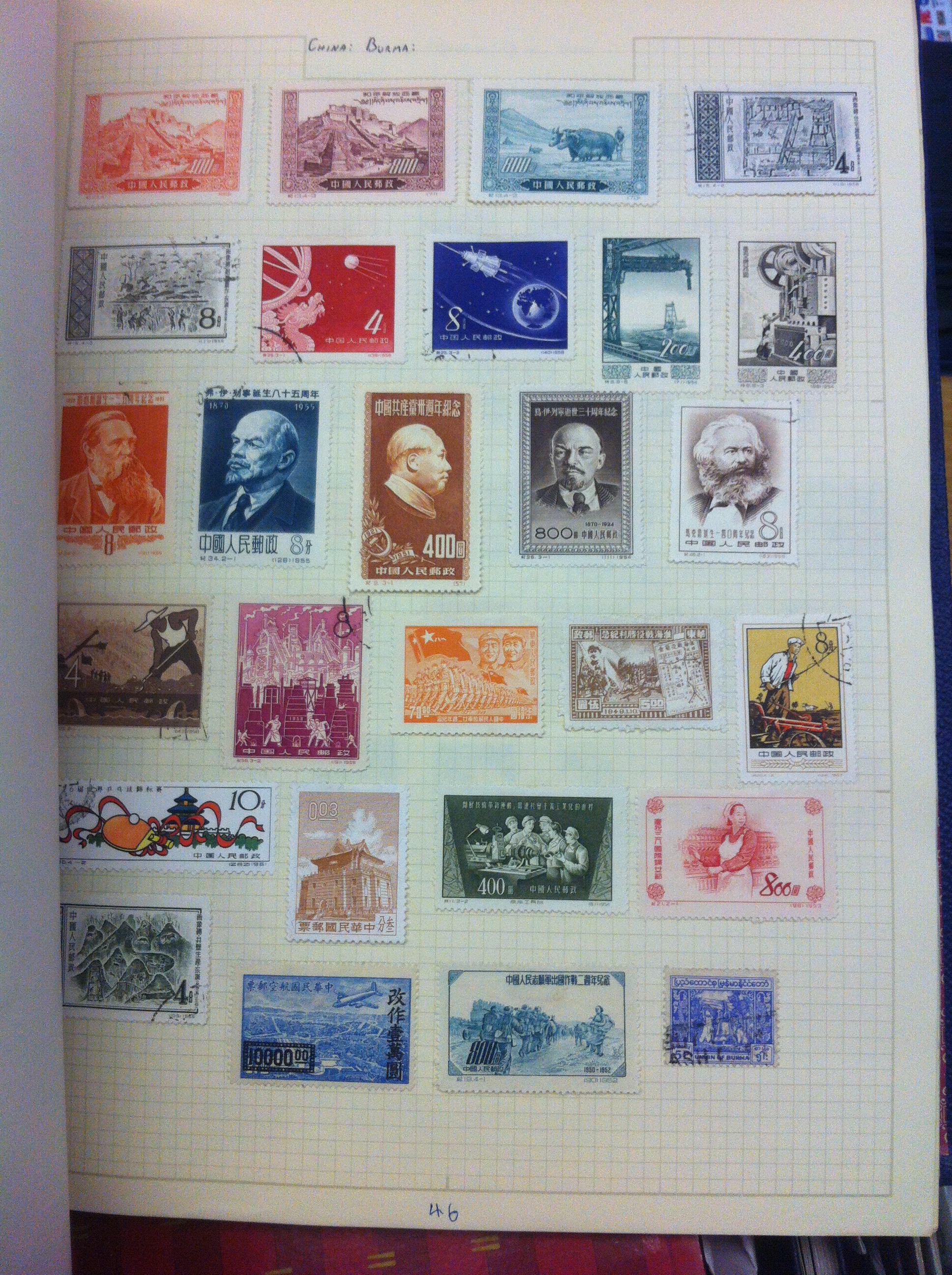 STAMPS : Mixed box lot including on and off paper, world albums, first day covers. - Image 5 of 6