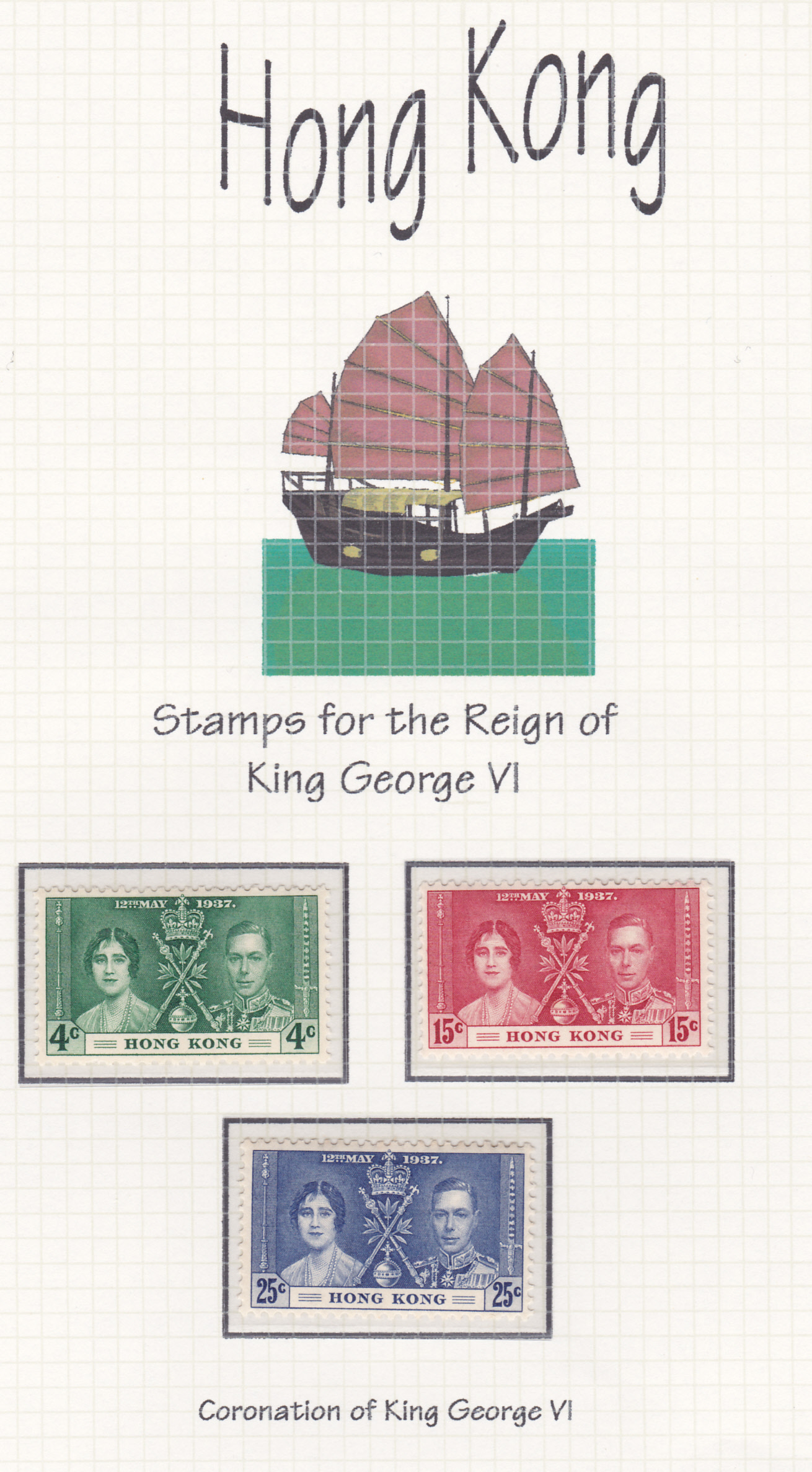 BRITISH COMMONWEALTH STAMPS, mint & used George VI collection on album pages. - Image 2 of 9