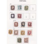 PORTUGAL STAMPS : Mint and used collection in two Davo printed albums with issues from 1853 to 1989.