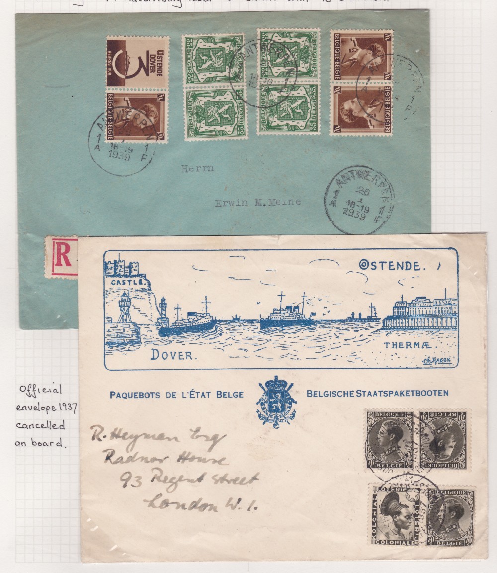 KENT POSTAL HISTORY , Dover Paquebots - a fine collection of postcards, postal stationery, - Image 2 of 5