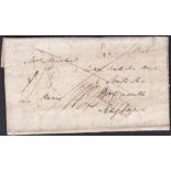 POSTAL HISTORY : 1814 entire letter from Capt M Mitchell, a commanding officer in the Army.