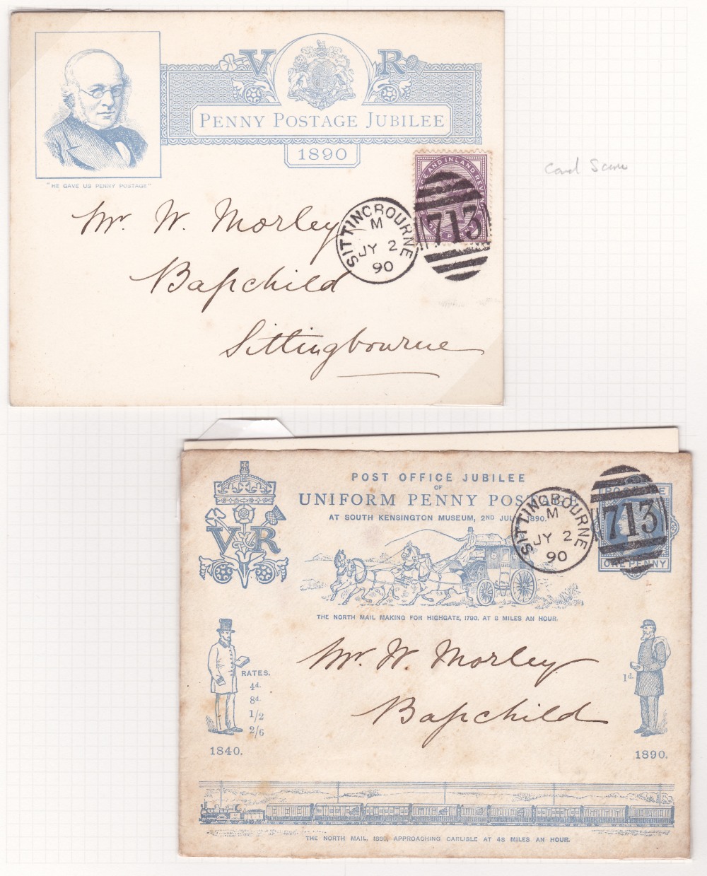 KENT POSTAL HISTORY, Sittingbourne & area, a fabulous collection of covers & postcards inc. - Image 4 of 9