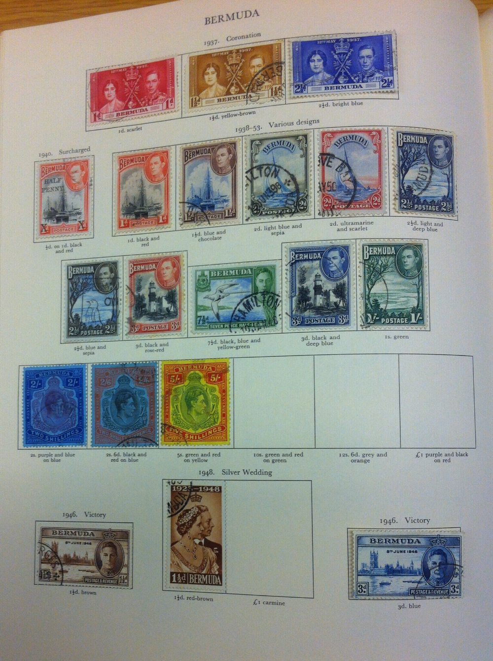 COMMONWEALTH STAMPS GVI Crown album containing used issues, stated to catalogue £4, - Image 8 of 13