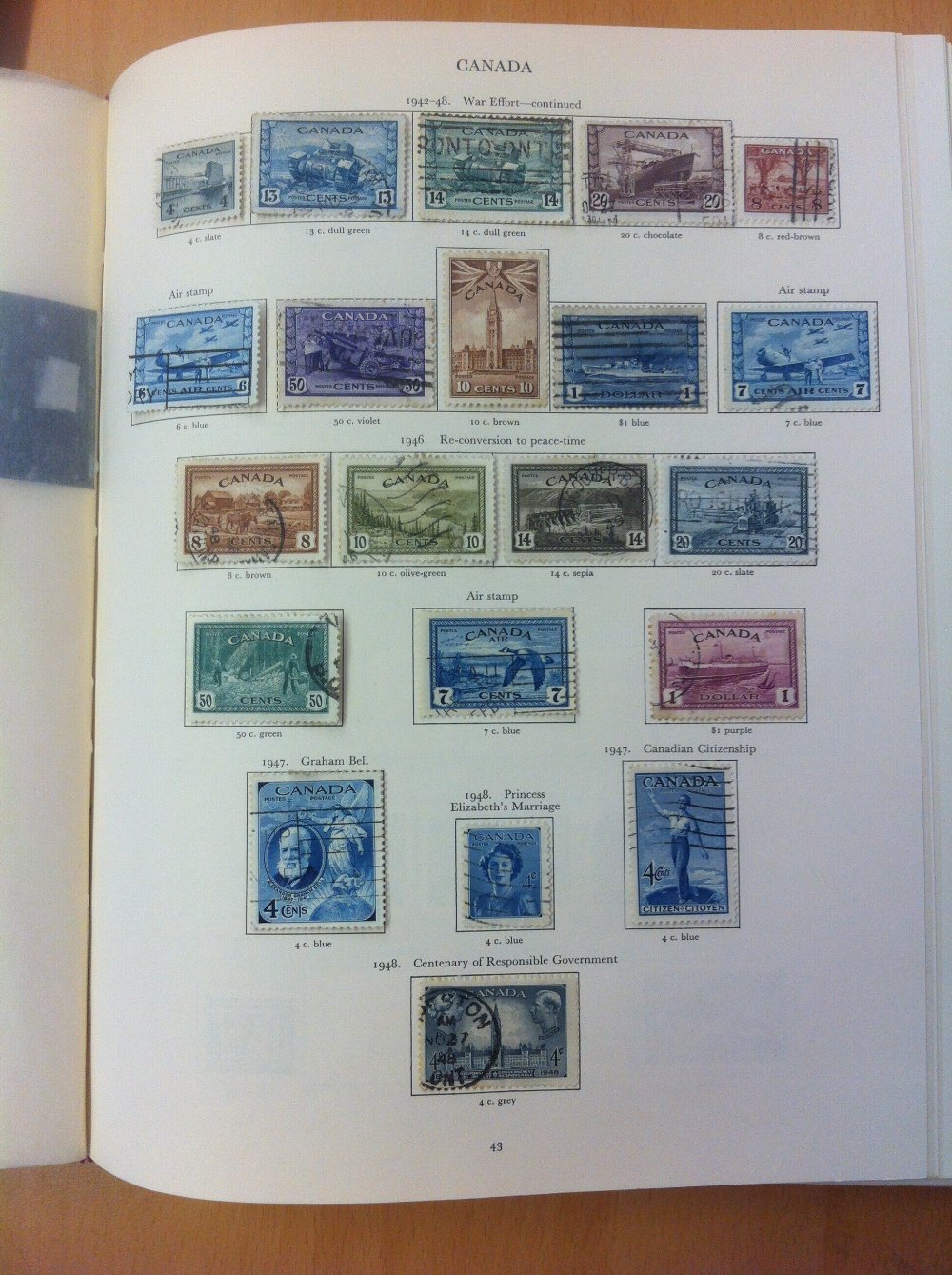 COMMONWEALTH STAMPS GVI Crown album containing used issues, stated to catalogue £4, - Image 3 of 13