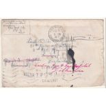 POSTAL HISTORY : Interrupted Mail, SS 'Norwegian' sailed from New York on 27th Feb 1917.