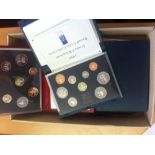 COINS : Proof year sets 1987, 1991, 1992, 2000. Plus two uncirculated sets for 1991 and a 1970 set.