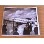 EPHEMERA : Original Press photos of Neville Chamberlain on his return from Germany in 1938.