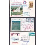 CONCORDE COVERS :  15 first flight covers (inc 4 signed).