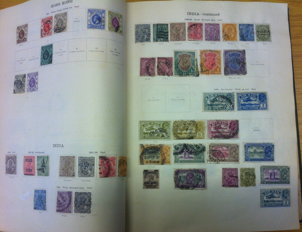STAMPS : All World collection in green ideal album mint and used, - Image 4 of 5