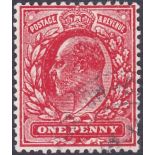 GREAT BRITAIN STAMPS : 1911 1d No-Watermark,