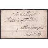 GREAT BRITAIN POSTAL HISTORY : 18th Century letter to The Earl of Teesdale Edinburgh Scotland.